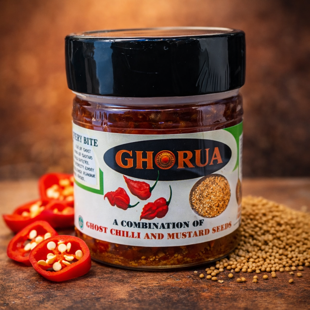 GHOST CHILLI AND MUSTARD SEEDS